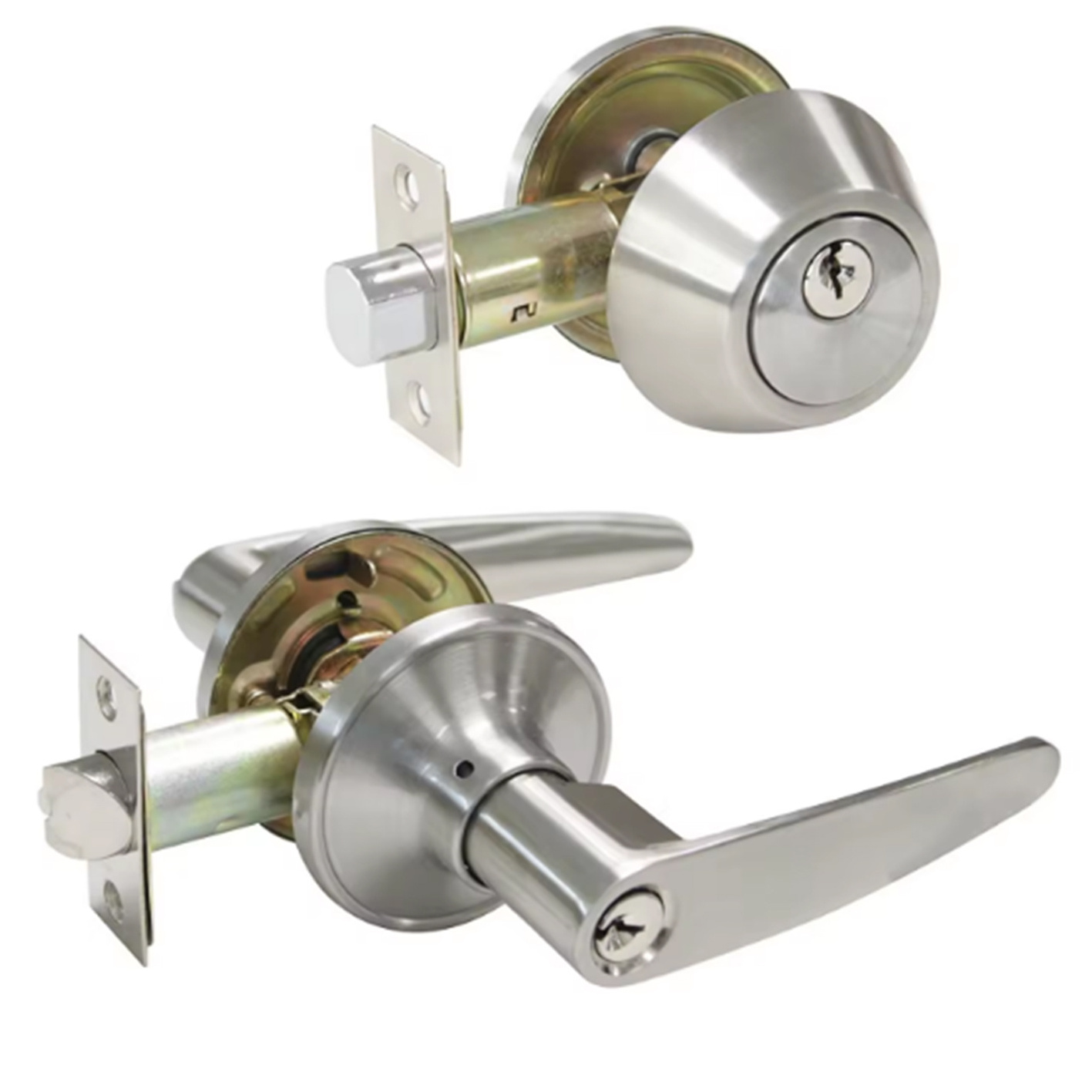 Custom private label cylindrical door lever tubular handle Wholesale stainless steel door lock