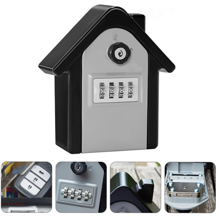 New Design Key Lock Box Wall Mount Combination Safe Box security lock with key combination key safe box lockbox