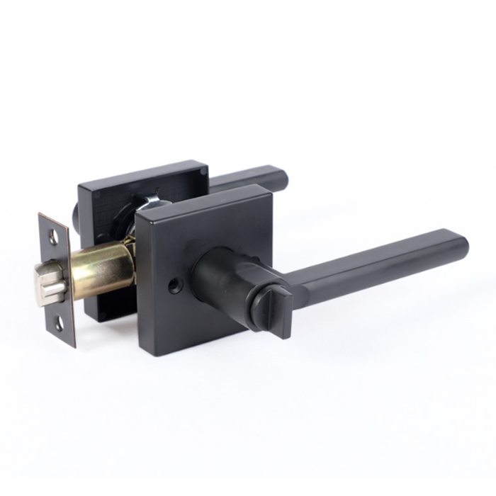 Flat style heavy duty tubular leverset lock Zinc alloy lever rosette handle lever lock for wooden door