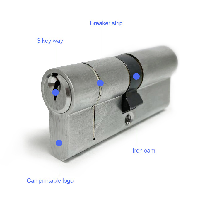 Security Cylinder Door Lock Core With 3 Piece Key Door Lock Cylinder Euro Door Lock Cylinders