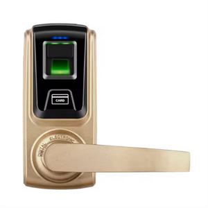 Electronic Keyless Finger Print Smart Locks Fingerprint Door Handle Lock with Code and Key for Home