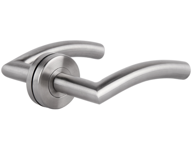 Stainless steel door handle silver metal material high quality handle for interior door