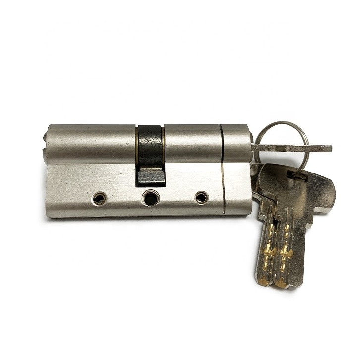 euro profile brass lock cylinder with breaker strip & snap door lock cylinder 60mm