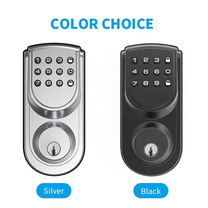 Deadbolt smart door lock Front Door Znic Alloy Deadbolt Keyless Digital Keypad Door Lock