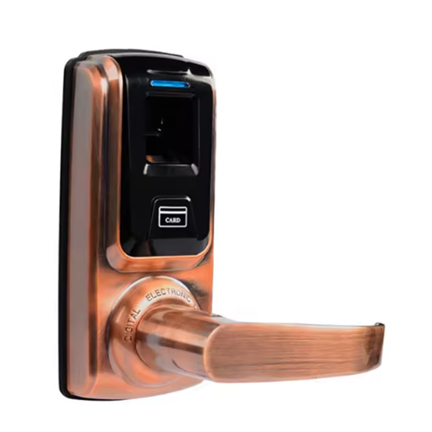 Electronic Keyless Finger Print Smart Locks Fingerprint Door Handle Lock with Code and Key for Home