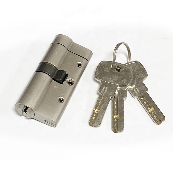 euro profile brass lock cylinder with breaker strip & snap door lock cylinder 60mm