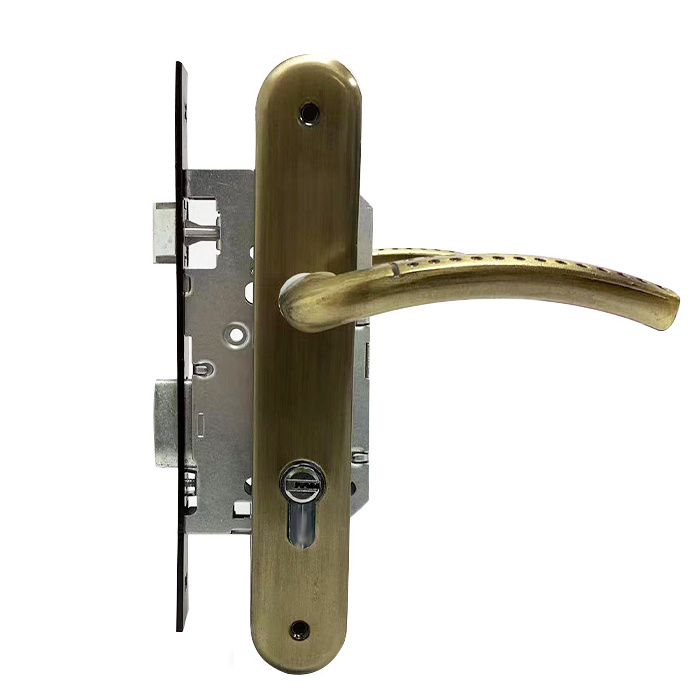 Hot sale factory direct removable door handle lock security door lock handle lock for wooden door