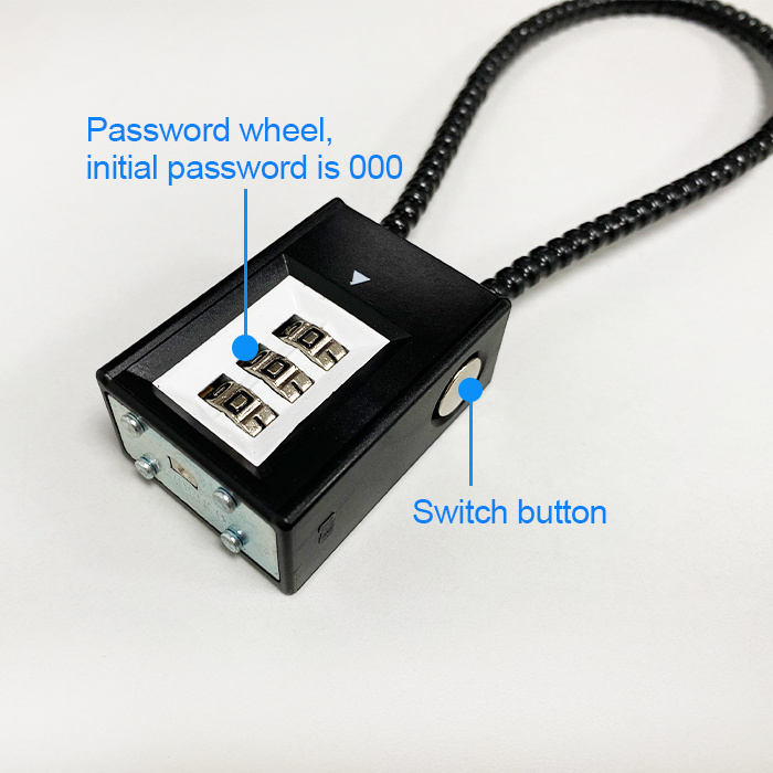 Hot Sale Safety 3 numbers Cable Gun Padlock Combination Trigger Cable Gun Lock