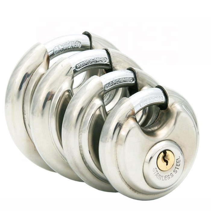 RP13 High Quality Stainless Steel 50/60/70/80/90mm Round Discus Safety Anti-theft Padlock