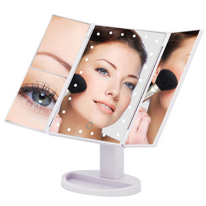 Touch Control 24 Led Lighted Makeup Mirror With 10x Magnification Spot Mirror