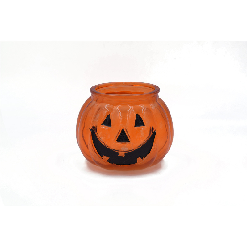 custom empty candle jar halloween pumpkin shaped candle jars