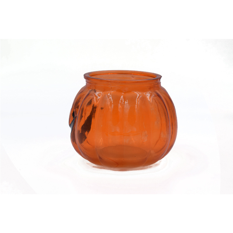 custom empty candle jar halloween pumpkin shaped candle jars