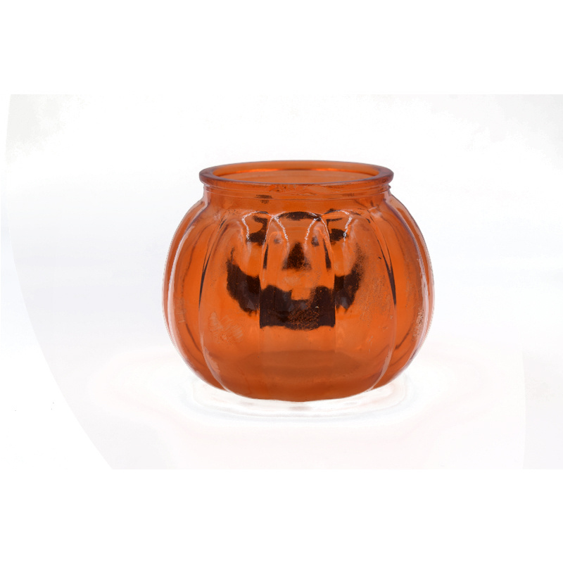 custom empty candle jar halloween pumpkin shaped candle jars