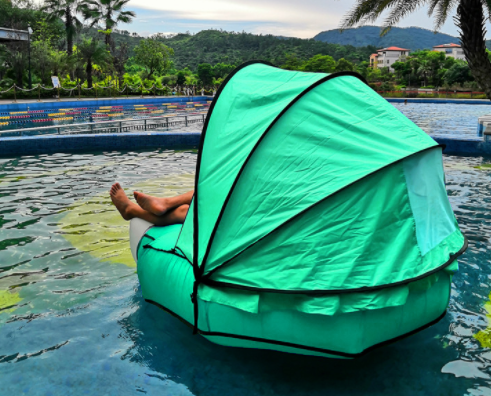 Portable Sun Shade Canopy - Small Sun Beach Shader Beach Shelter, Sun Protection for Face While Sunbathing