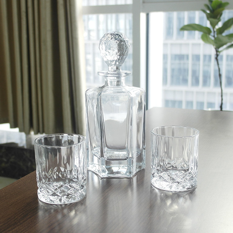 Wholesale Custom Logo Crystal Whiskey Decanter Set