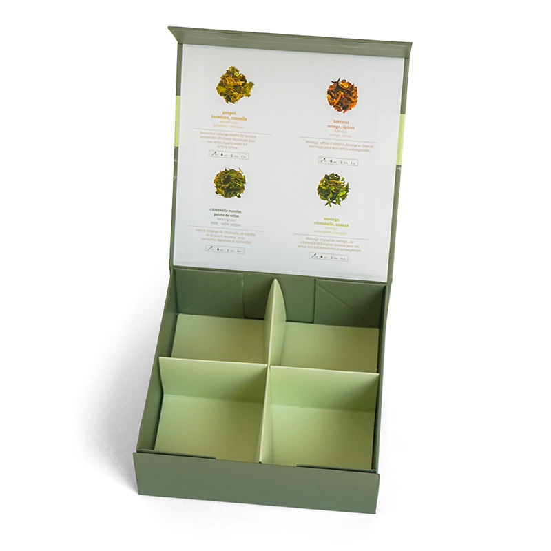 Luxury Paperboard Tea Packaging Box Custom  Small Tea Bag Gift Packing Cardboard Paper Tea Box With Logo