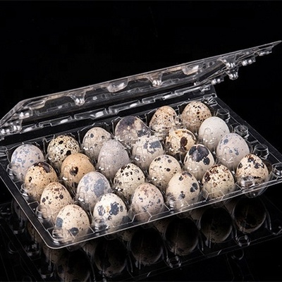 24 cells quail egg tray pvc plastic clear egg packaging container