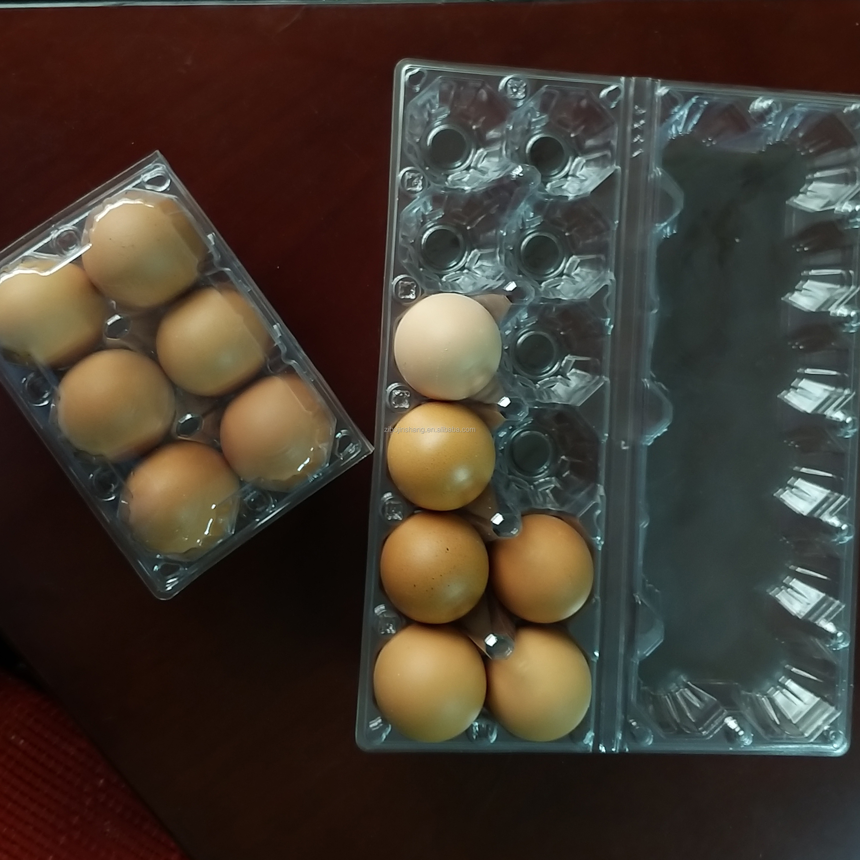 24 cells quail egg tray pvc plastic clear egg packaging container