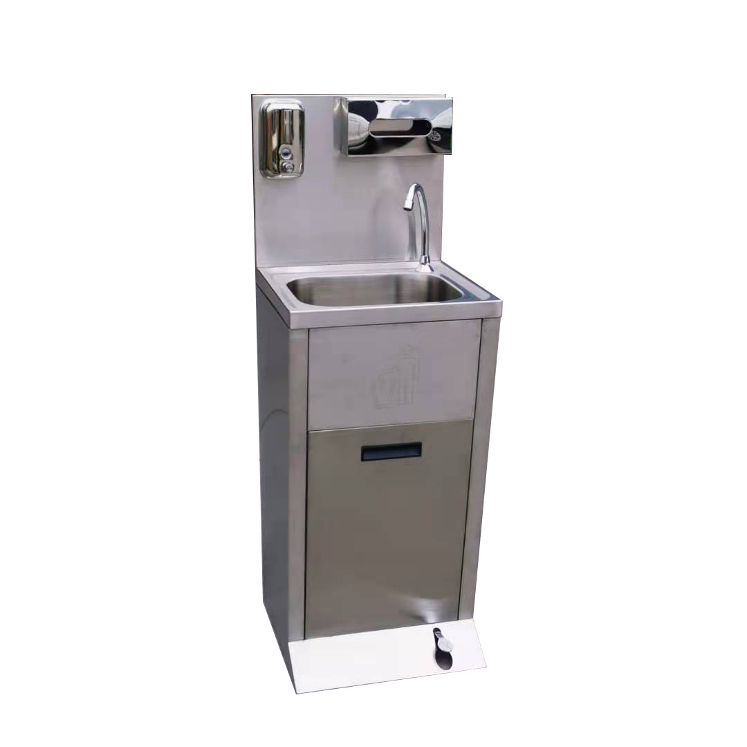 Wholesale Good Price Stainless Steel 304 Foot Pedal Hand Washing Sink Touchless Sink