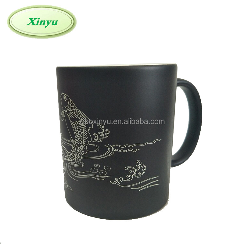 China sublimation mug cup for printed yiwu photo color changing magic mug with hot water