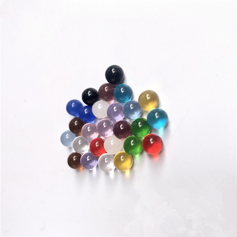 solid clear colored crystal marbles small borosilicate glass balls