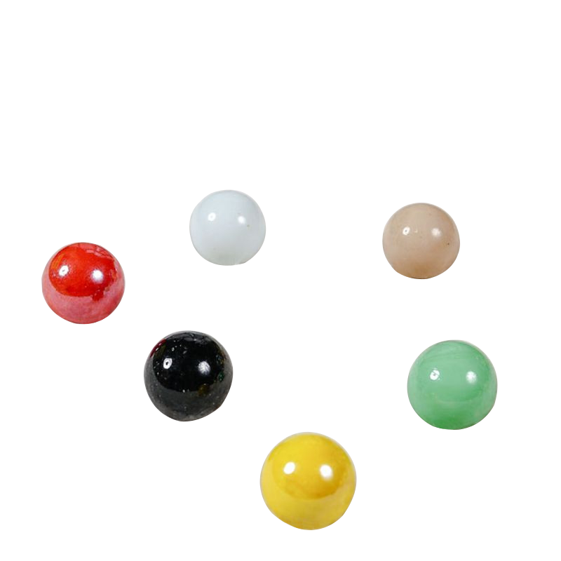 Popular Game Toy Props 14mm 16mm 25mm Round Multicolor Custom Solid Colored Glass Marble Balls