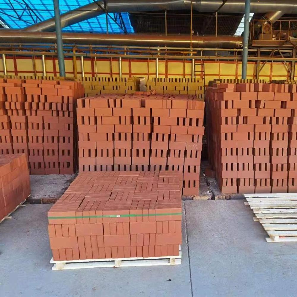 High Quality Eco Red Clay Permeable Paving Bricks Red Bricks Automatic Production Line Reclaimed Old Red Brick