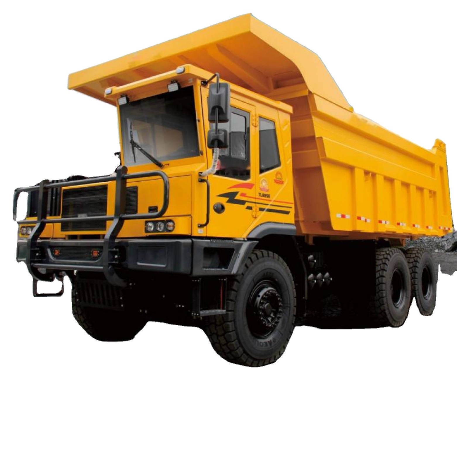 Heavy duty 93Ton 310kW 450kW Electric Mining Dump Truck 30CBM Box 6x4 drive Permanent magnet synchronous 282kWh Lithium Battery