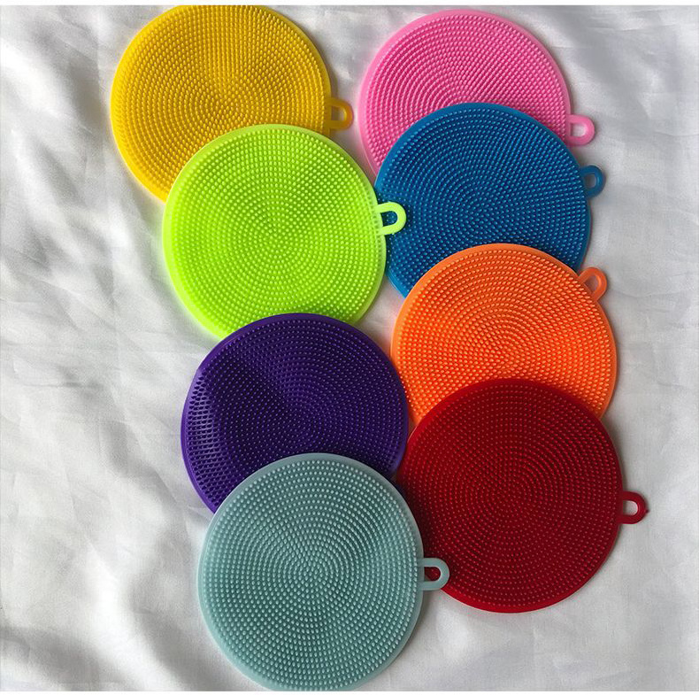 Popular Products Kitchen Cleaning Vegetable and Fruit Scrubber Dishwasher Silicone Pot Brush