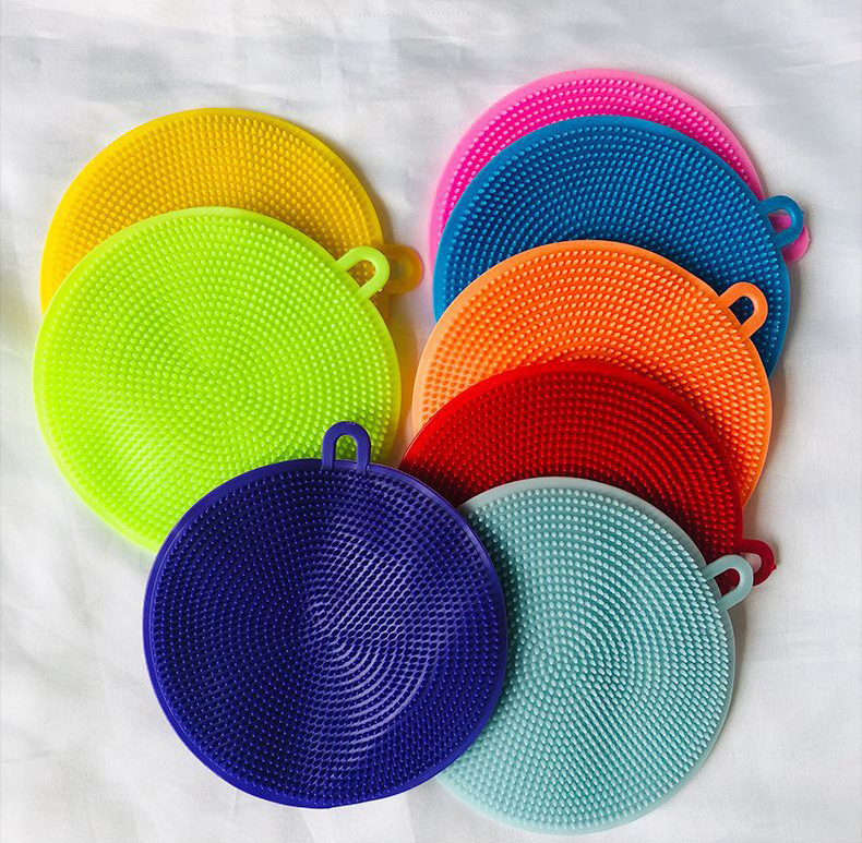 Popular Products Kitchen Cleaning Vegetable and Fruit Scrubber Dishwasher Silicone Pot Brush