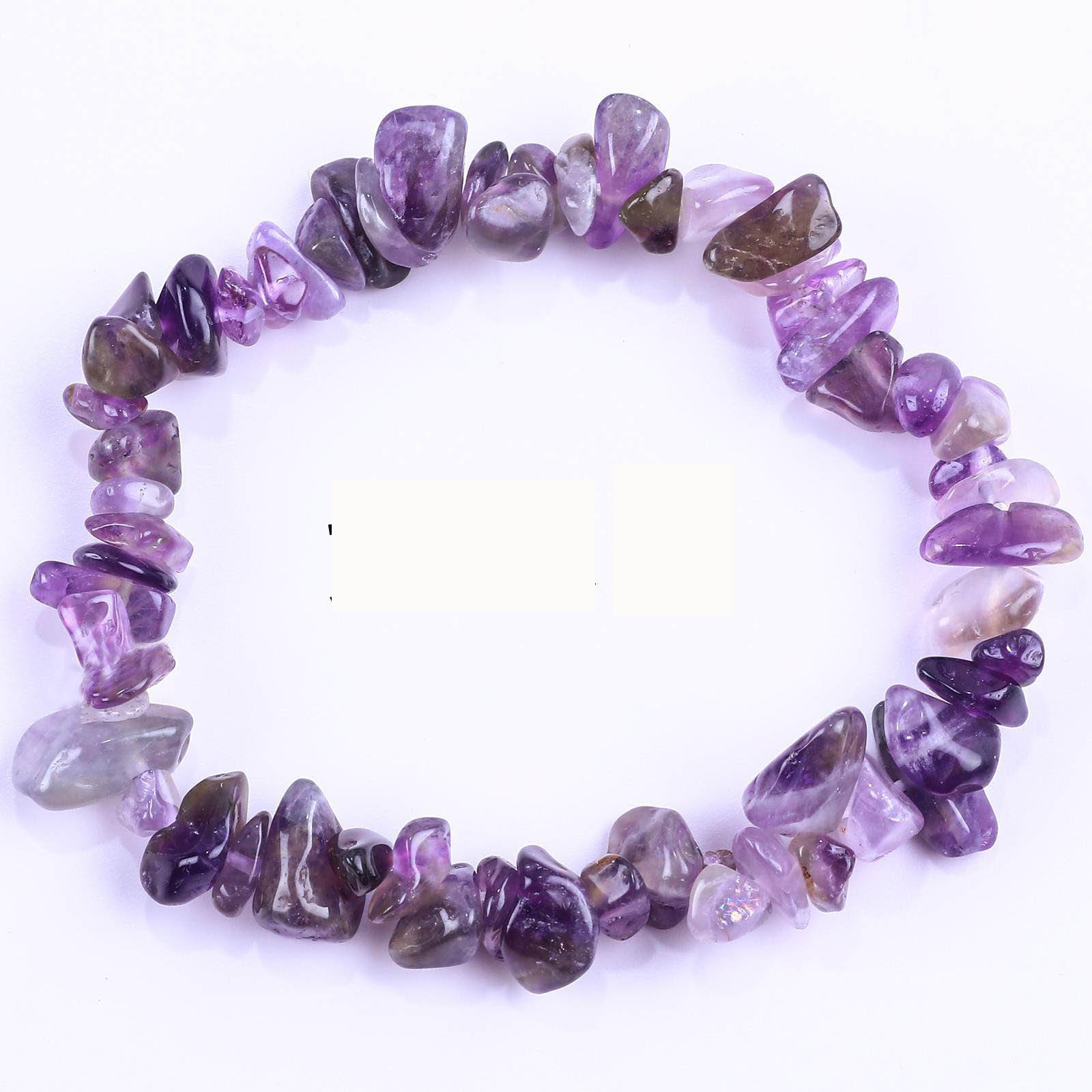 Crystal Bracelet Stone Bracelets Bangles Gemstone Anklets Rose Quartz Amethyst Jewelry - Crystal Jewellery Natural Jade Bead