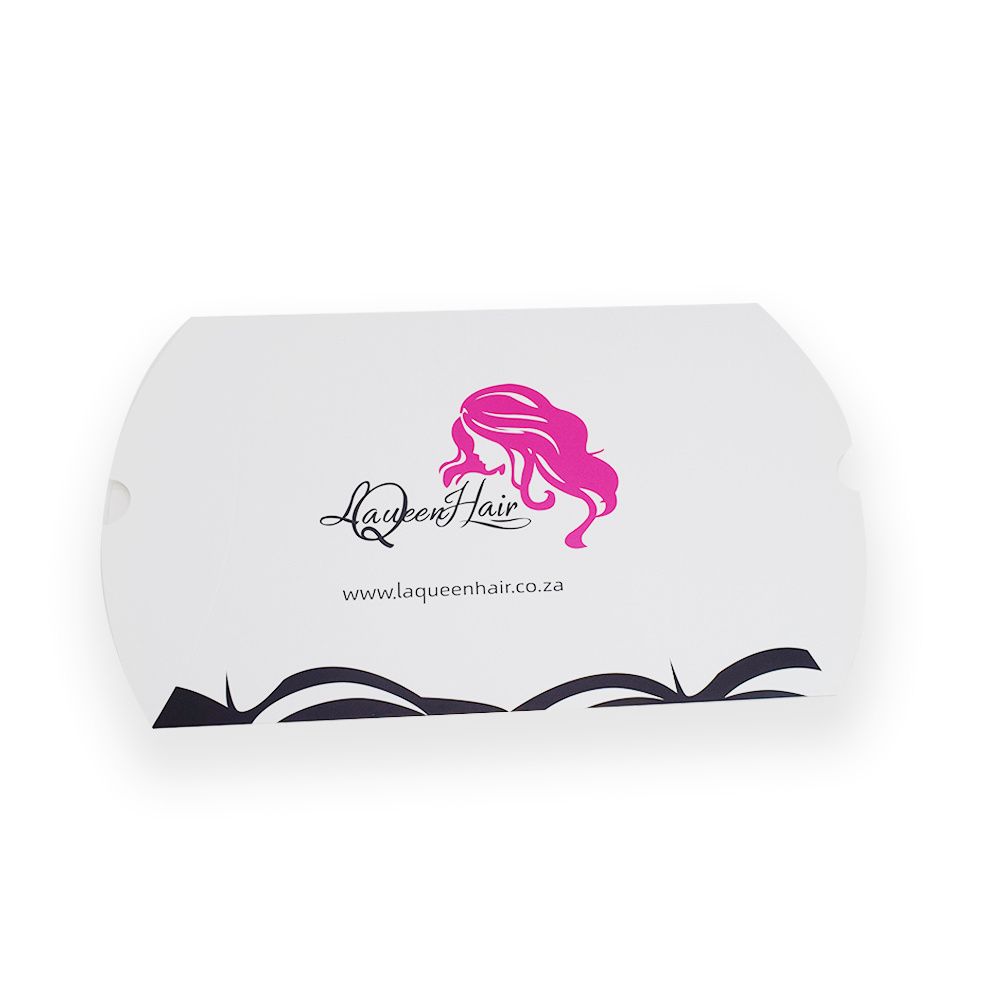 Wholesale custom hair pillow boxes bundle wig packaging box for hair extension packaging