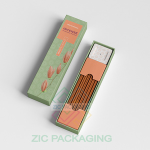 Luxury Custom Paper Rigid Cardboard Sliding Drawer Agarbatti Incense Stick Packaging Match Box for Incense Sticks