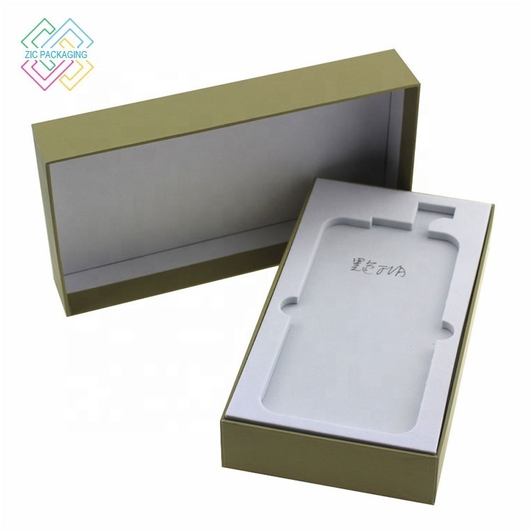 Eco Friendly Mobile Phone Gift Lid and Base Box Cosmetics Cloth Shoes Perfume Oil Jewelry Coaster Drawer Paper Box with Divider