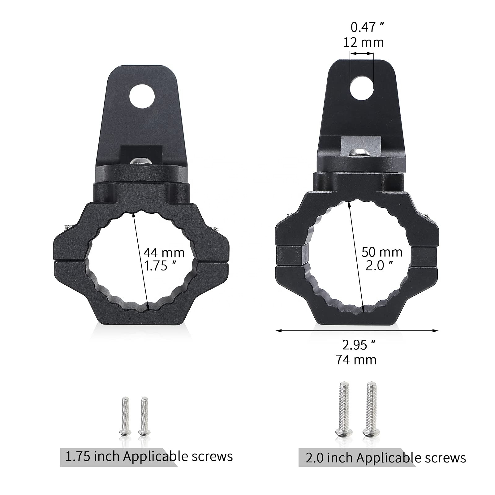 RZR accessories and Maverick X3 Whip Light Mount, UTV Flag Bracket Aluminium Alloy, 360 Rotating , for 1.75 to 2 Roll Cage