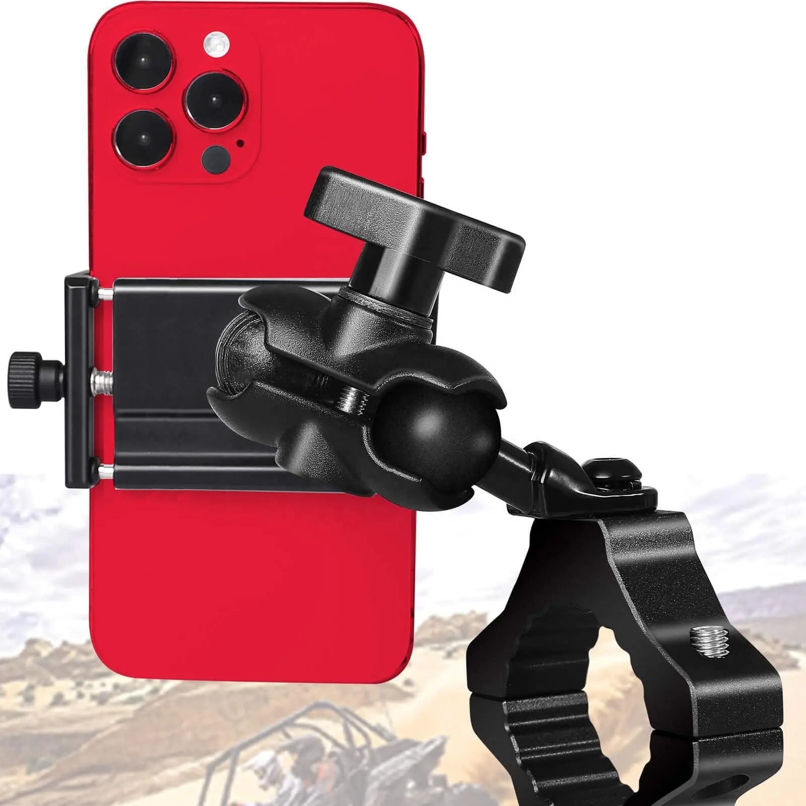 UTV Phone Holder, SXS Phone Holder Mount on 1.75