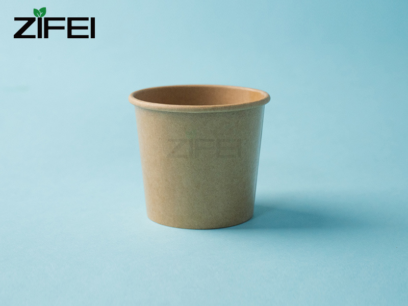 Custom logo factory price 1.5oz 2oz 3oz 4oz kraft paper sauce cups white blank hot paper tea coffee cups with lids