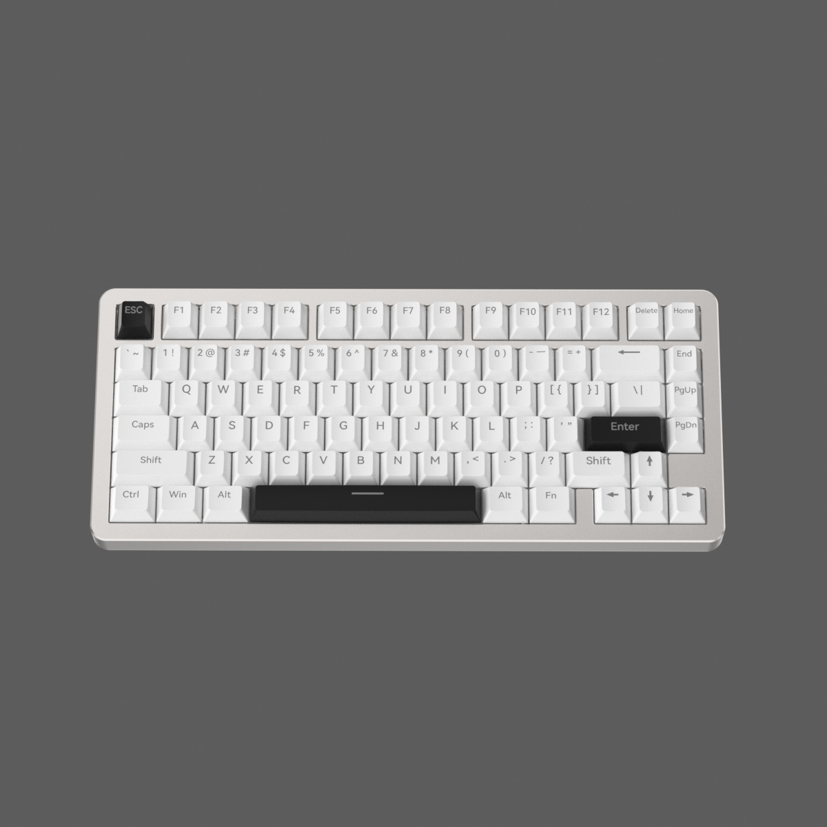 75% anodized aluminum CNC RGB hotswap 82 keys DIY kit switch 5.0 2.4G wired 3 mode mechanical keyboard