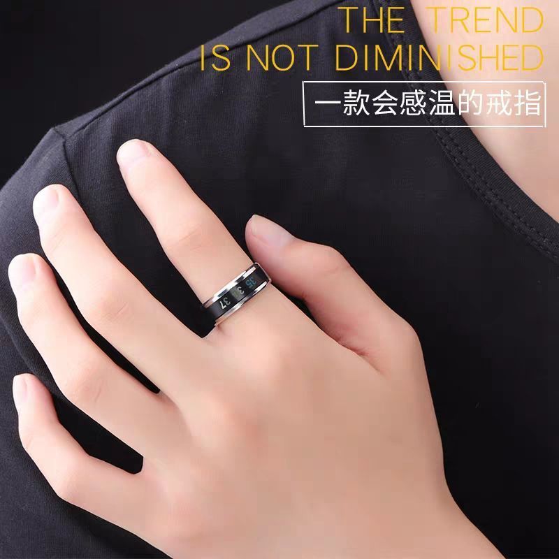 CLASSIC Smart Ring Intelligent Temperature Sensing Ring Couple Ring Hot Selling Stainless Steel Titanium Steel 4g High Quality