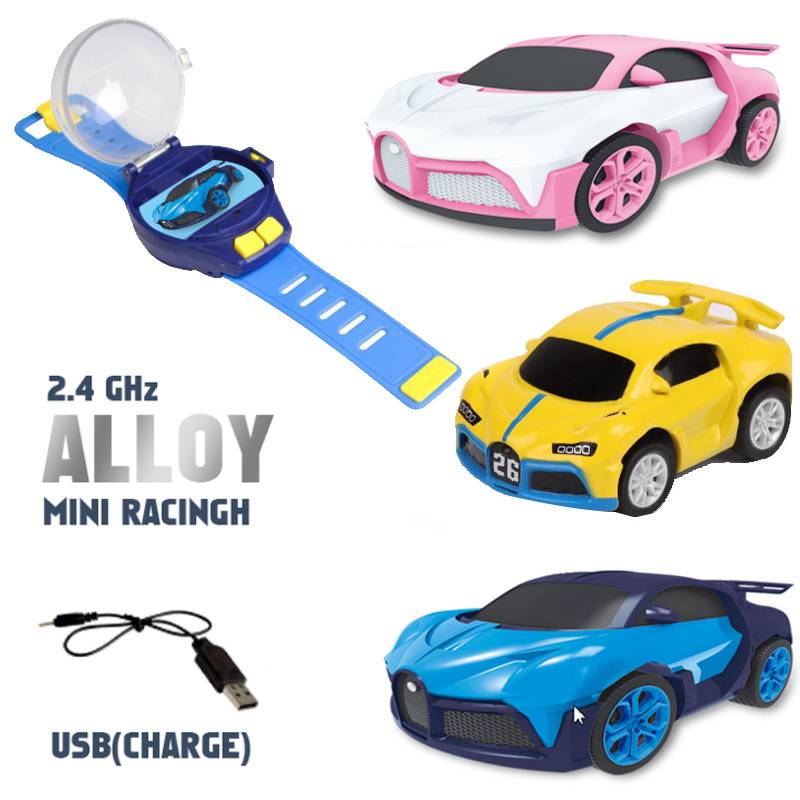 Mini Cartoon Vehicle Watch Control Toy Remote Control Car For Girl