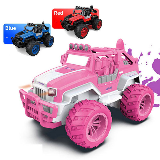 Pink Remote Control Big Truck for Girls Electric Offroad RC Cars High-speed Vehicle Racing Car