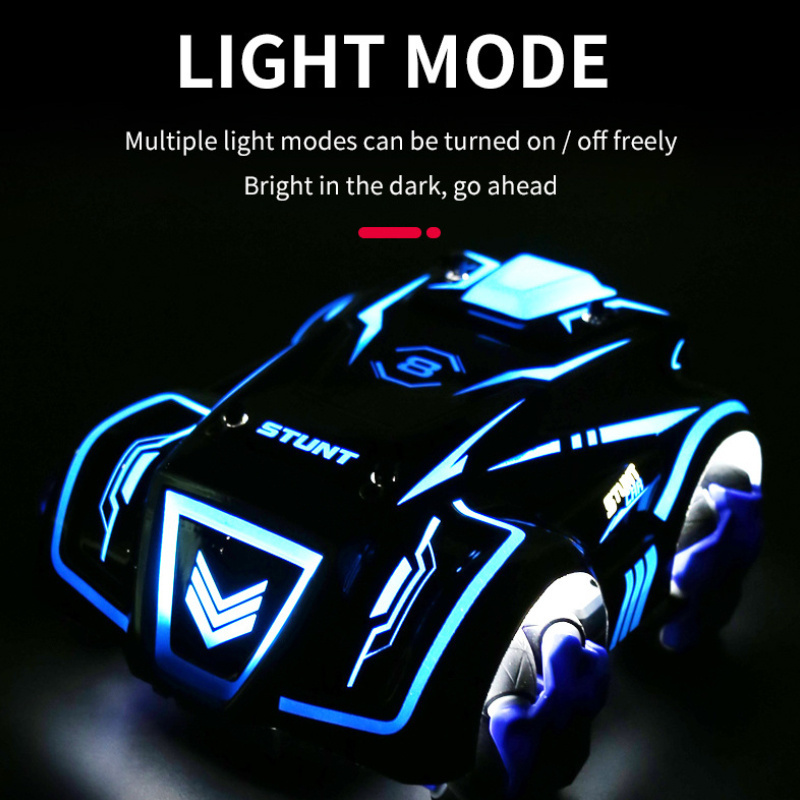 3D 4D Light 360 Rotation Stunt Tyre Racing Remote Control Toy Car RC Radio De Carro