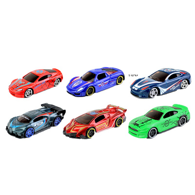 Hot Selling Free Wheel Diecast Metal Alloy Mini 1/64 Cars With Super Hero Pattern