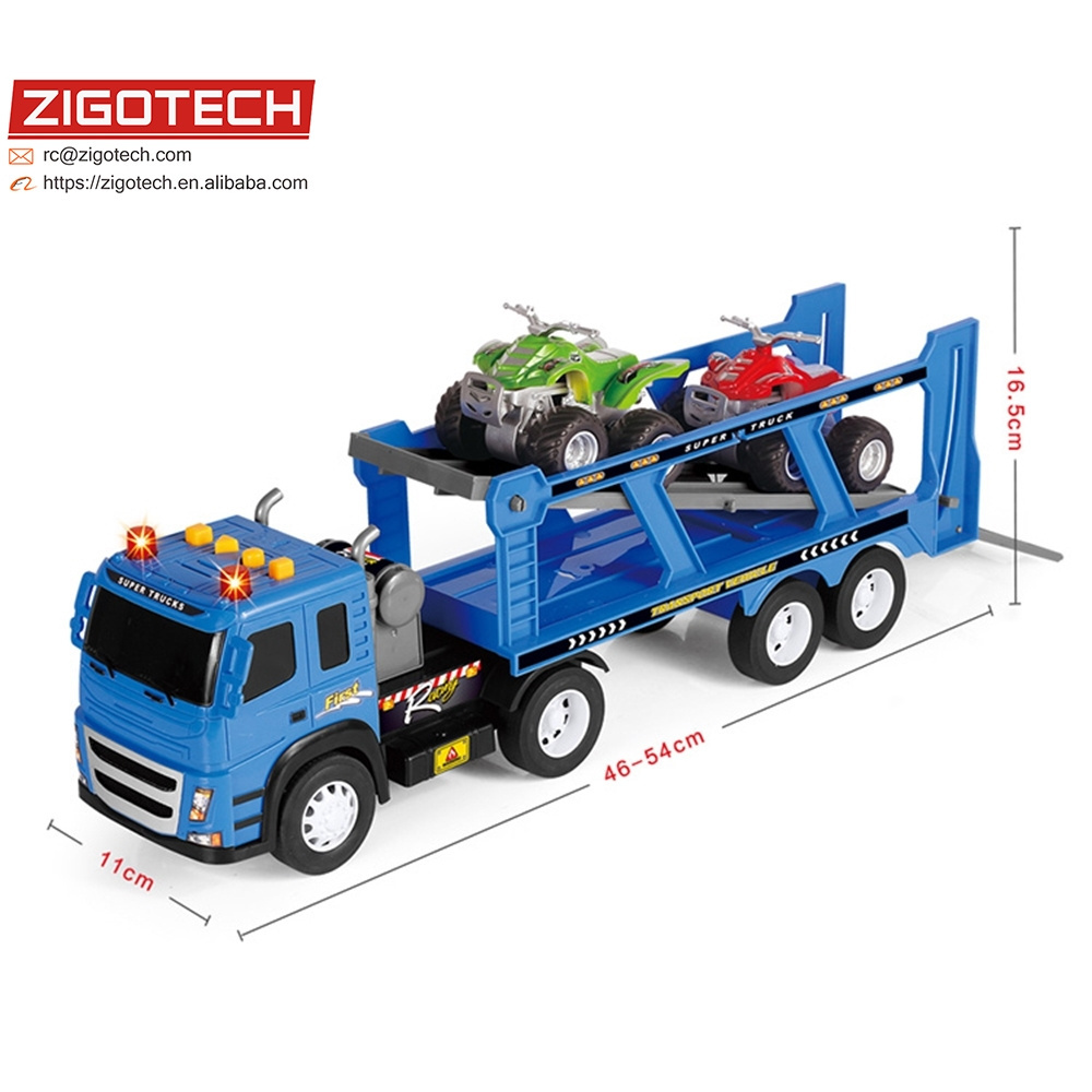 Motorcycle toy diecast model cars miniature transporter truck