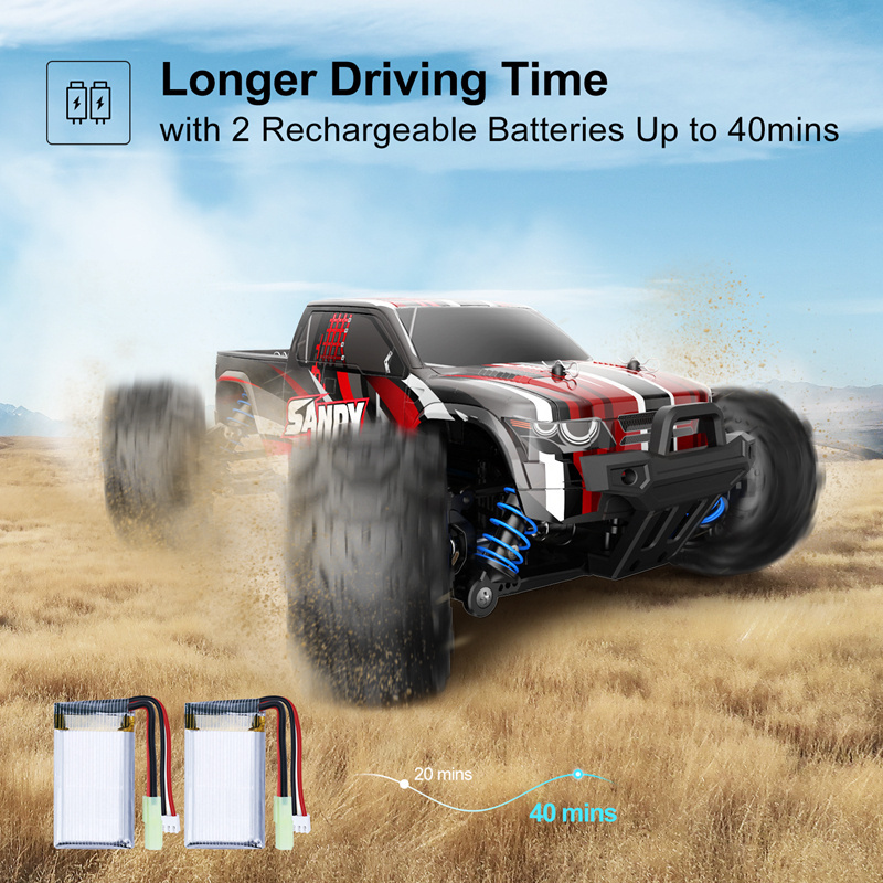 Freely Control 9300 RC Cars 4x4 High Speed Remote Control Car for Kids 1:18 Scale 30+ MPH 4WD Off Road RC Monster Trucks