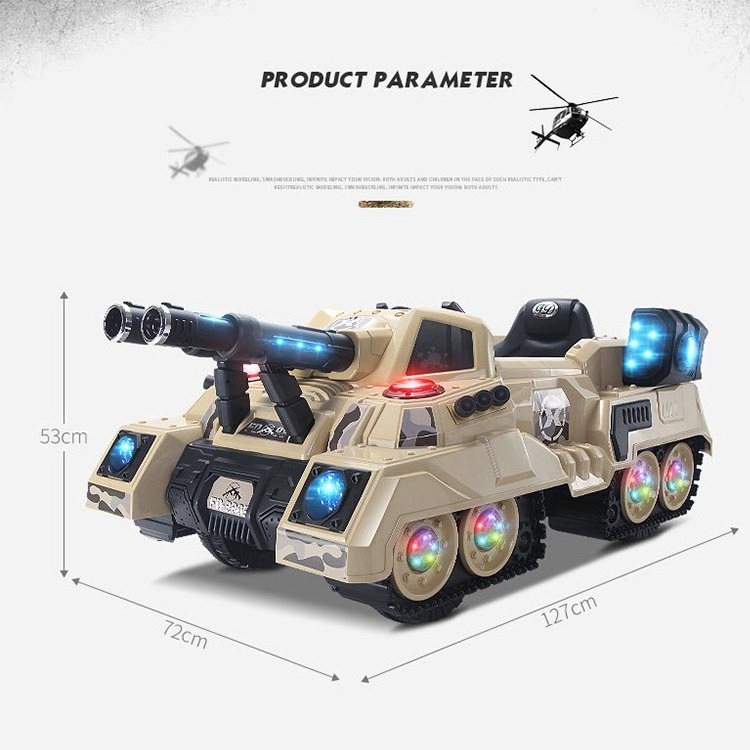 wholesale cheap 12v kid car Zigotech with remote control/baby ride on car/ big kids drive battle tank Zigotech toys car