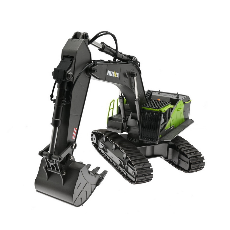 Huina 1593 1 14 Scale Metal Excavator Radio Control Construction Model Control Remoto Mini Digger RC Alloy Machine Excavator Toy