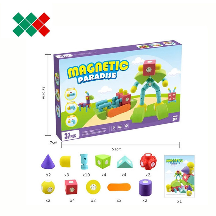 2021 Custom EVA Foam Magnetic Building Blocks Brinquedo For Kids