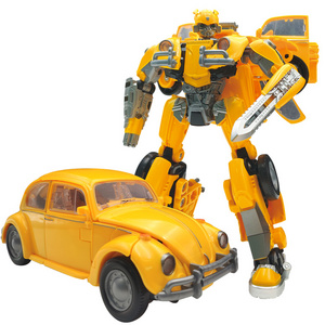 BMB Model Beatle Car of Oversized Yellow bee Bug Transformation Deformation Robot Toys  Figure Toy Movie Character for Adult