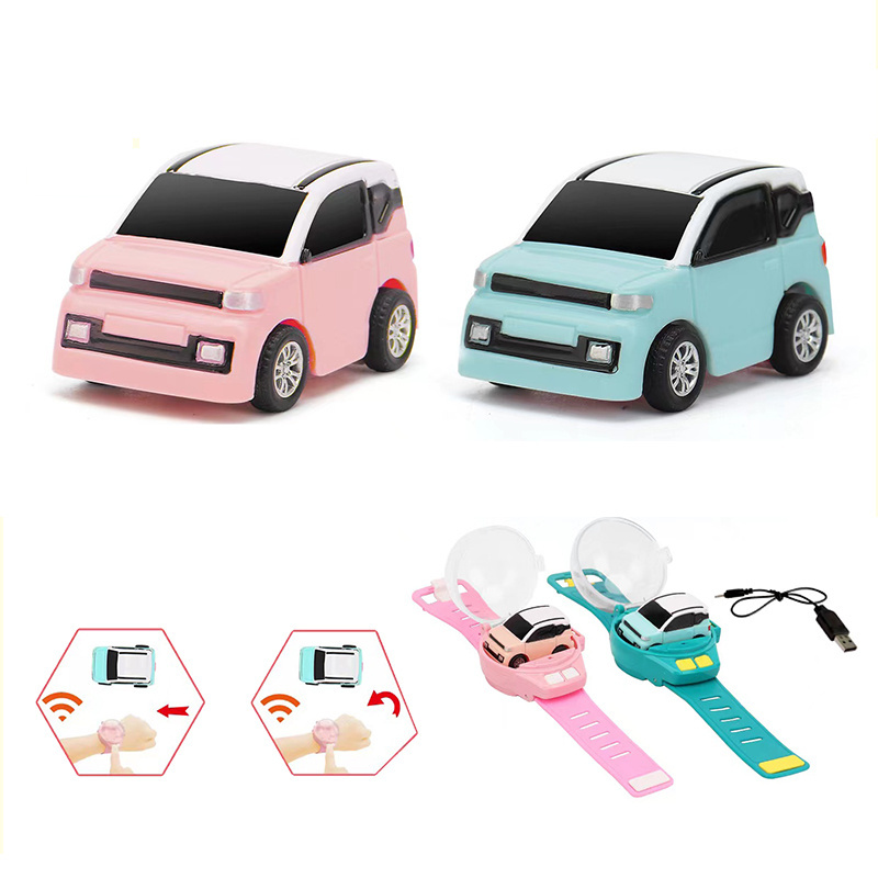 Mini Cartoon Vehicle Watch Control Toy Remote Control Car For Girl